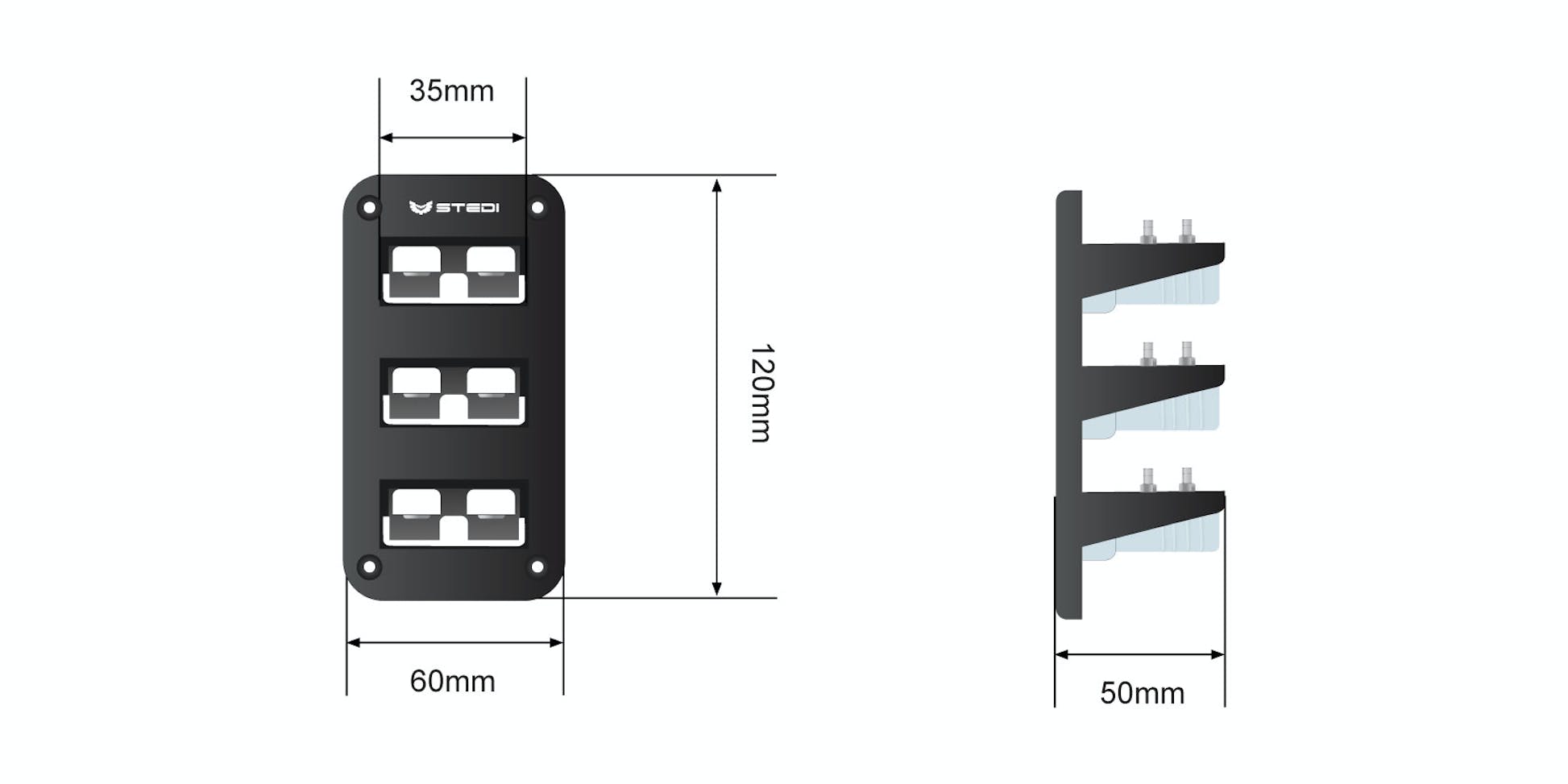 STEDI Anderson Flush Mount | Triple
